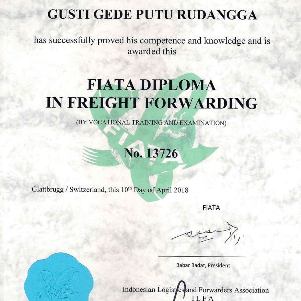Nusa Trans Bali Cargo Certification 10